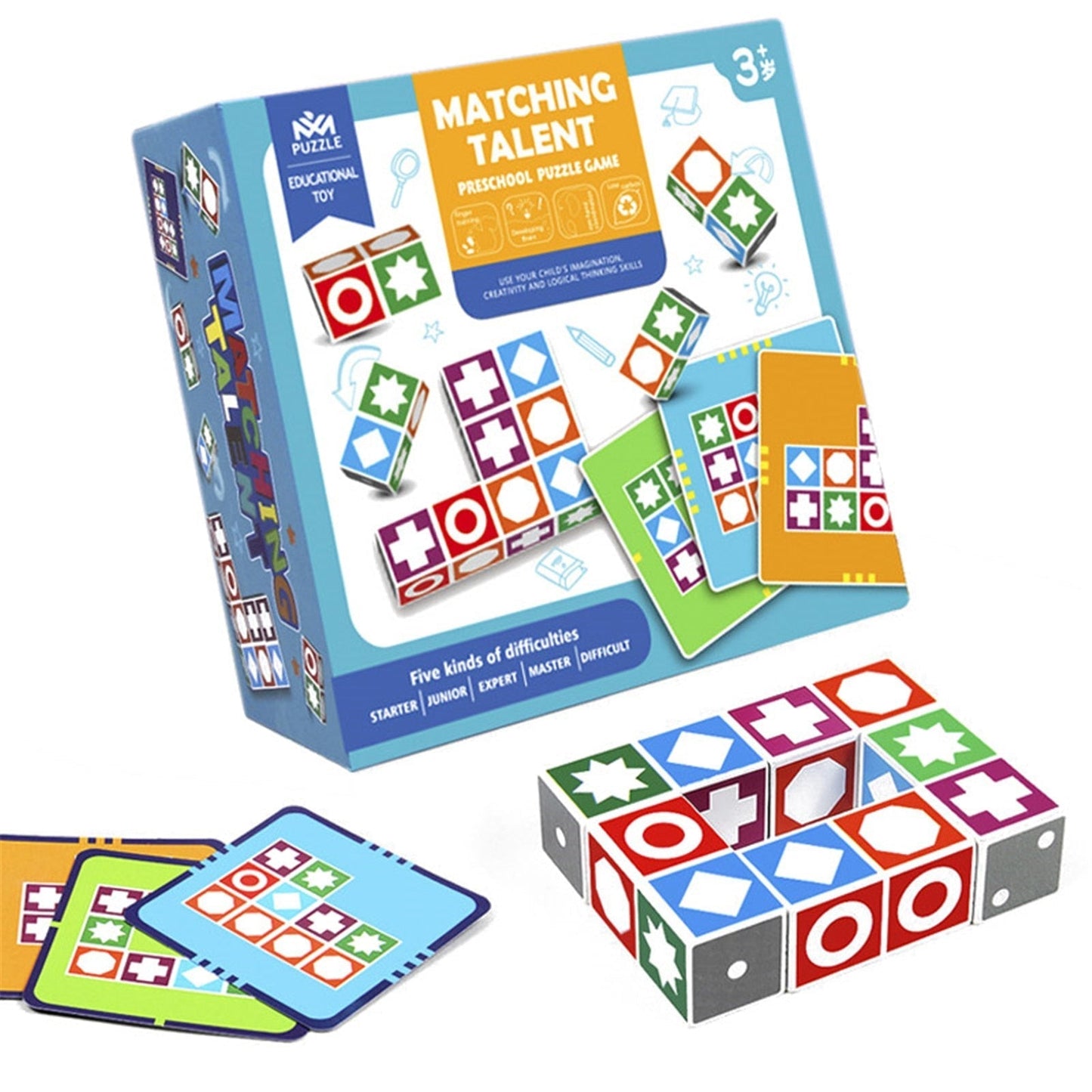 Braintwist | Kleurrijke Houten Blokkenpuzzel - Educatief Denkspel