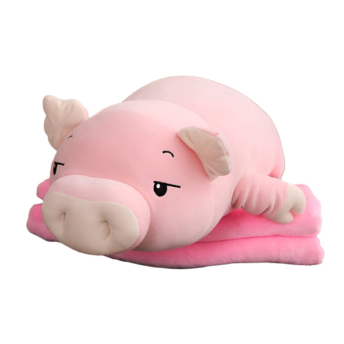 Piggyhug | Zacht Varkentje Met Warm Dekentje - Knuffel