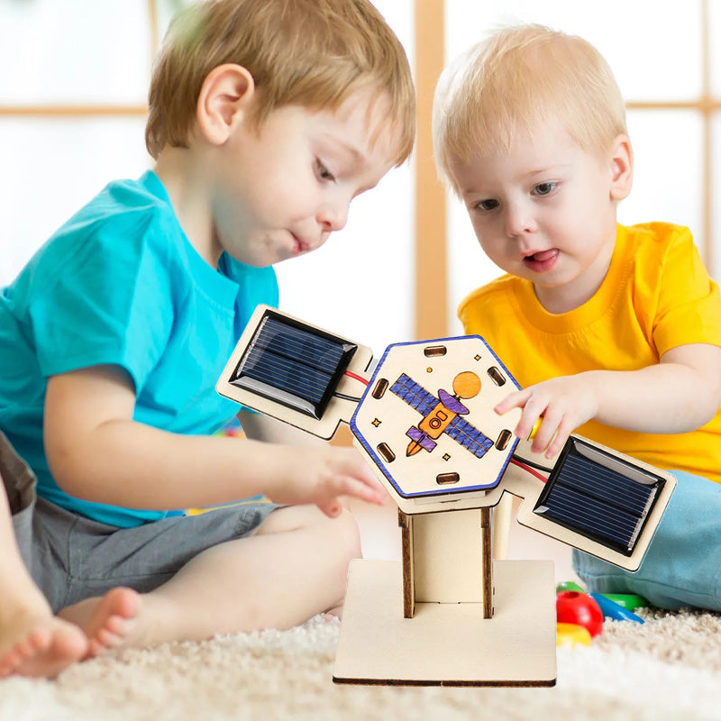 Solarvision  Leer En Bouw Een Satelliet - Houten Modelset