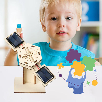 Solarvision  Leer En Bouw Een Satelliet - Houten Modelset