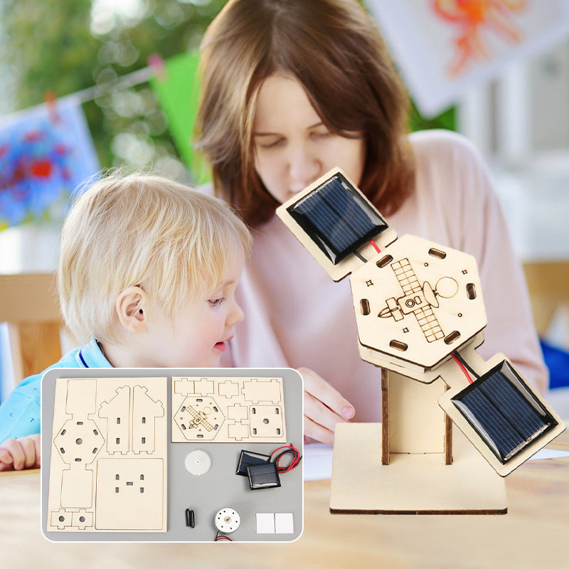Solarvision  Leer En Bouw Een Satelliet - Houten Modelset