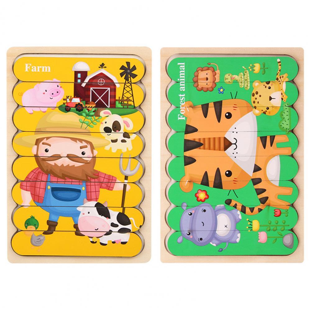 Wildmind Puzzel | Leer Vormen En Kleuren - Houten 3D Puzzel