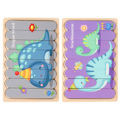 Wildmind Puzzel | Leer Vormen En Kleuren - Houten 3D Puzzel
