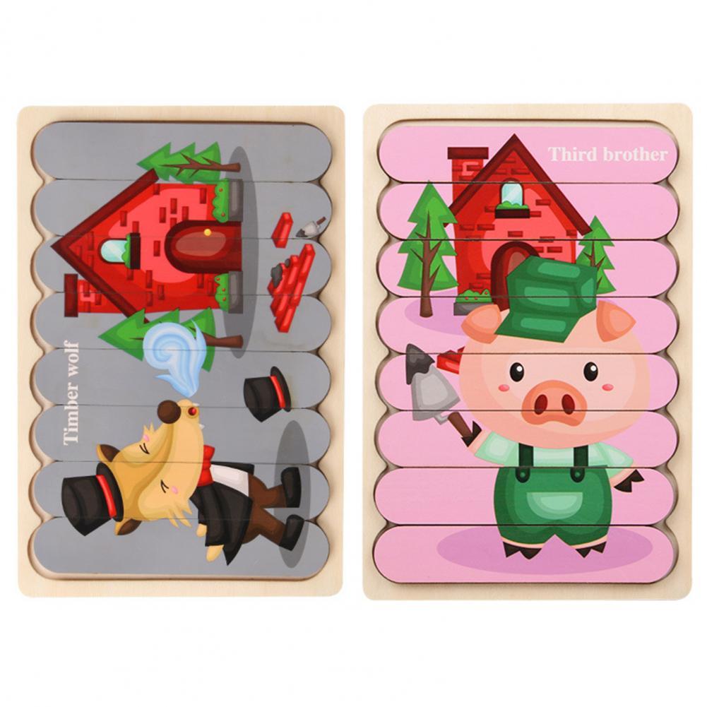 Wildmind Puzzel | Leer Vormen En Kleuren - Houten 3D Puzzel