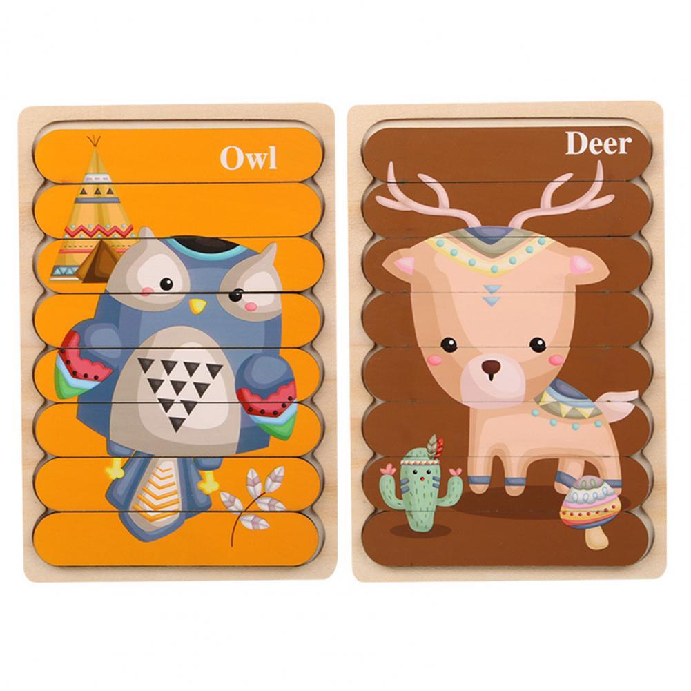 Wildmind Puzzel | Leer Vormen En Kleuren - Houten 3D Puzzel