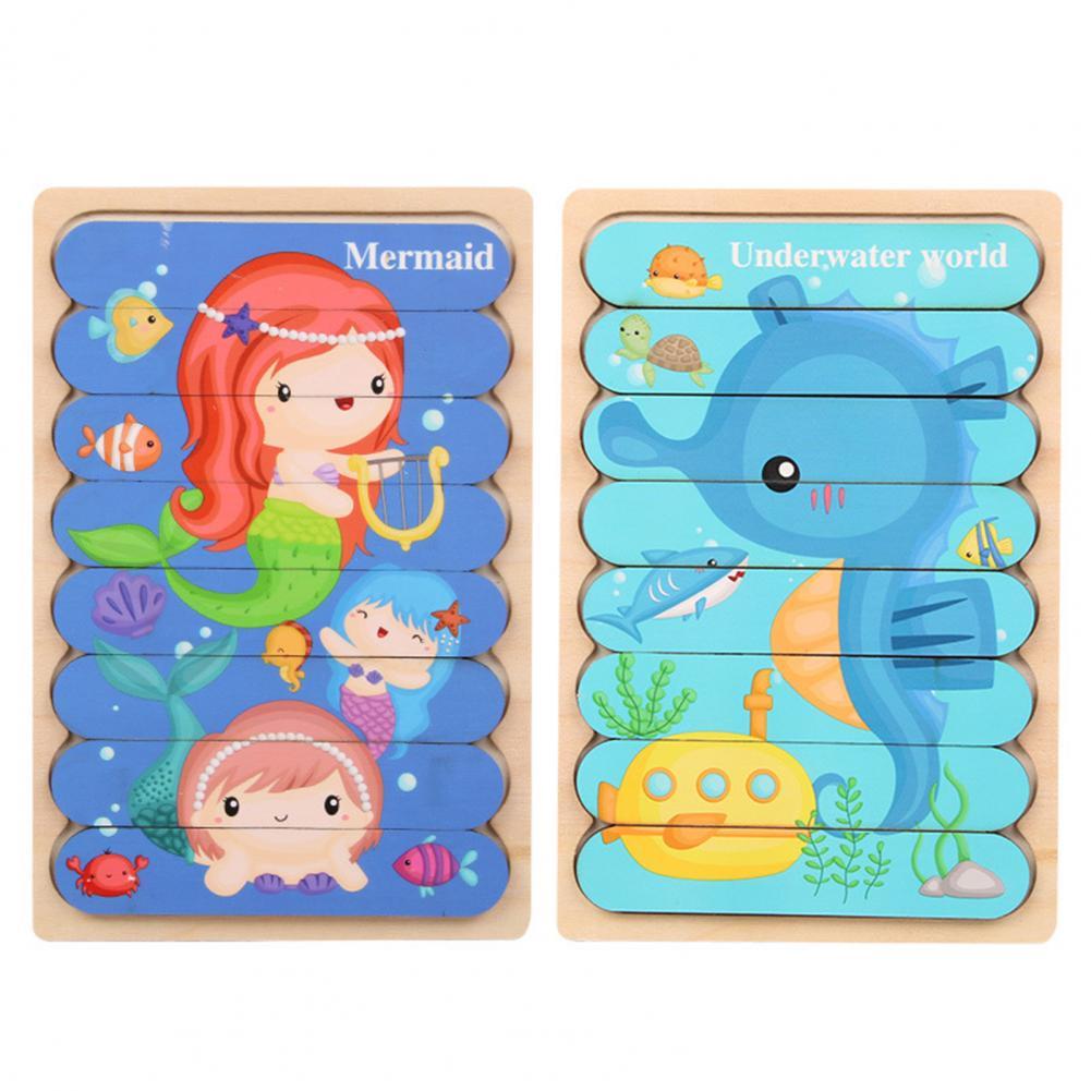 Wildmind Puzzel | Leer Vormen En Kleuren - Houten 3D Puzzel