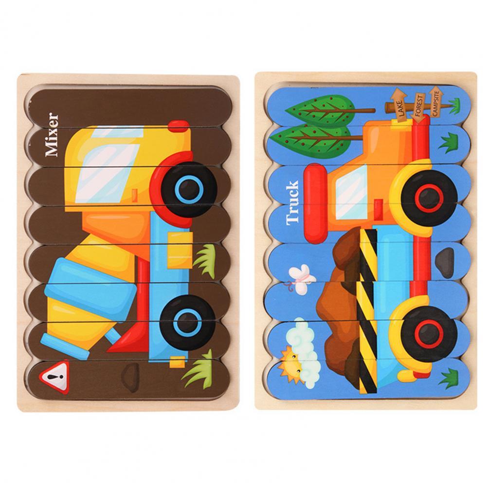 Wildmind Puzzel | Leer Vormen En Kleuren - Houten 3D Puzzel