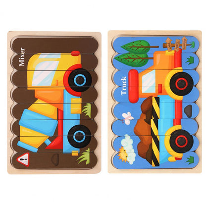 Wildmind Puzzel | Leer Vormen En Kleuren - Houten 3D Puzzel