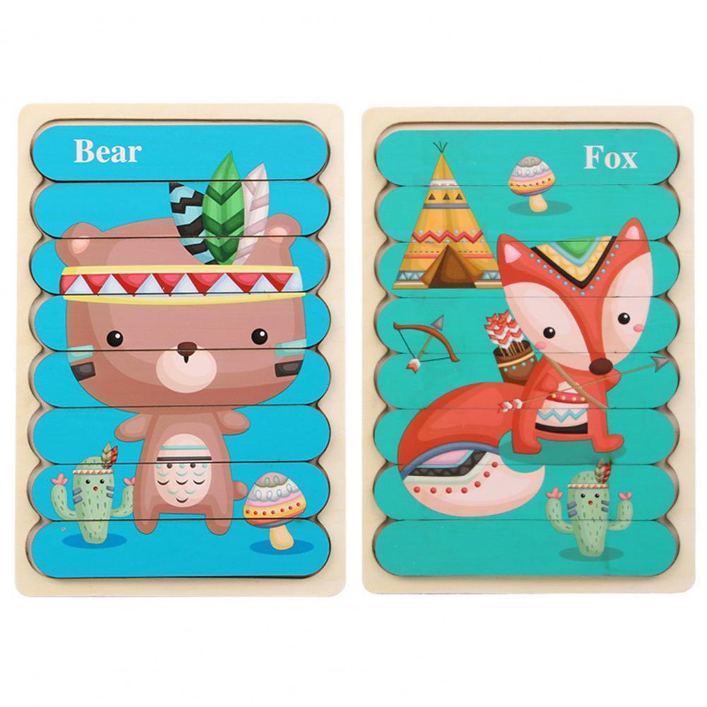 Wildmind Puzzel | Leer Vormen En Kleuren - Houten 3D Puzzel