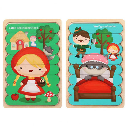 Wildmind Puzzel | Leer Vormen En Kleuren - Houten 3D Puzzel