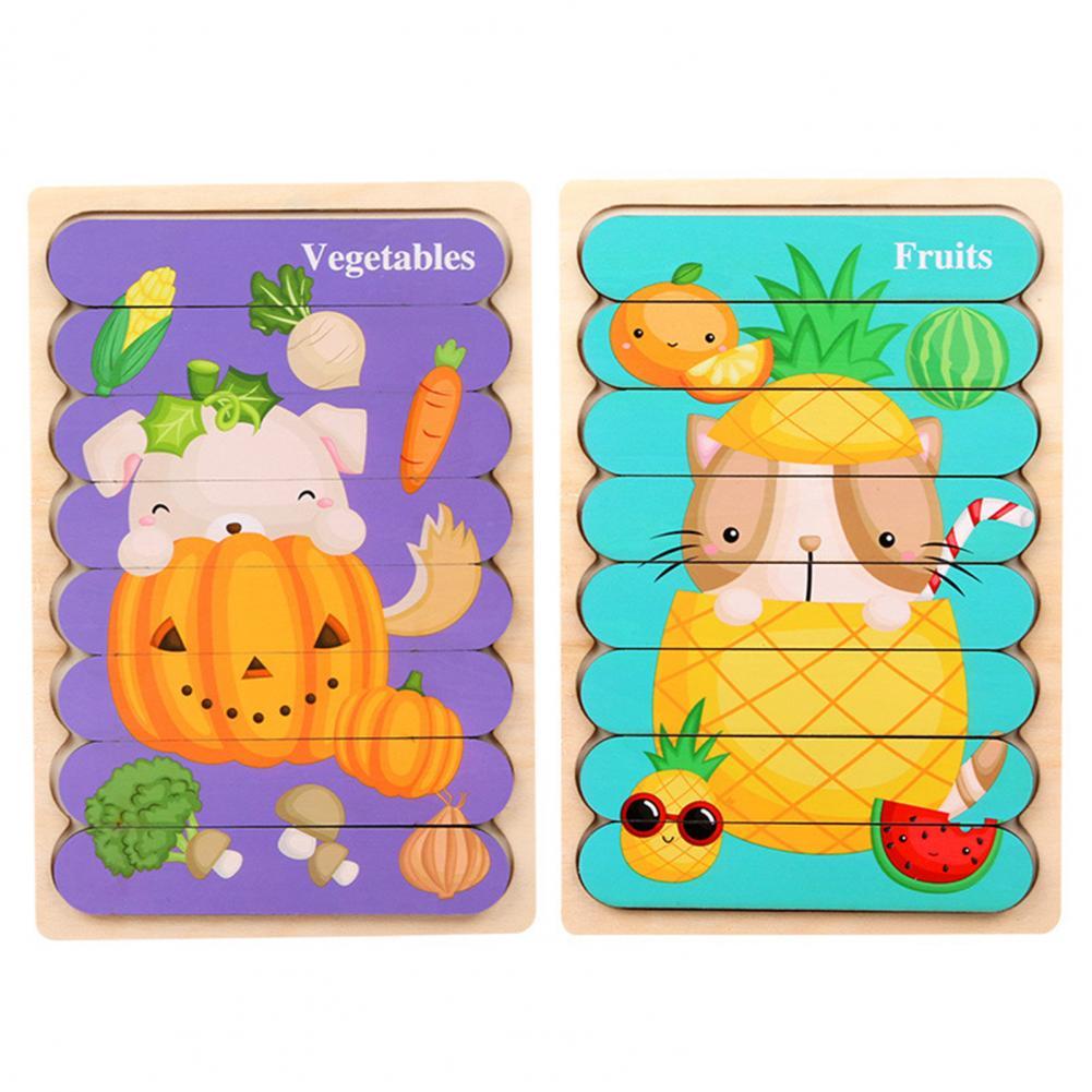 Wildmind Puzzel | Leer Vormen En Kleuren - Houten 3D Puzzel