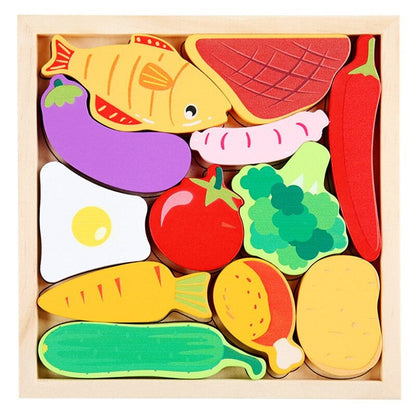 Totspuzzle | Perfect Voor Kleine Handjes - Houten Vormenpuzzel