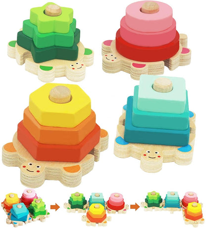 Shapeturtle | Kleuren En Vormen Ontdekken - Houten Sorteerbord
